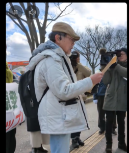 佐藤範子さん投稿　1月21日　川口宏さんが抗議文を東電に渡す